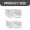 Folding Closet Organizers, Stackable Plastic Storage Bins for Wardrobe, Kitchen, Bathroom & Office – White 3