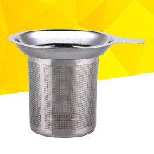 Fine Tea Strainer Coffee and Tea Filter Basket Silver 1Pack