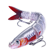 Multi Jointed Swimbaits Fishing Tackle Artificial Hard Baits Swimming Lure 13.4cm 8 Segment Fishing Lure with Hook