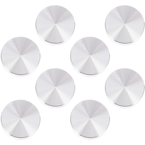 32Pièces Disques Aluminium Argent Ronds Accessoires Table Verre 2