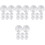 32Pièces Disques Aluminium Argent Ronds Accessoires Table Verre 4