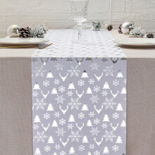 Christmas Table Runner 11x108", Deer Design, Winter Holiday Decor for Indoor/Outdoor Use – Compatible with Christmas Themes