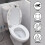 Spider Web Pattern Toilet Cover Set, Elastic Fit, 2-Piece 3