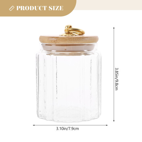 Glaskaffebehållare lufttät transparent 1-pack 1
