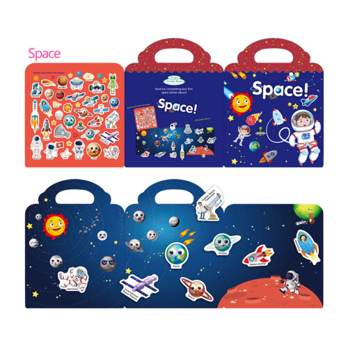 Reusable Removable Sticker Book for Kids Age 3+ 2
