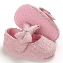 Infant Baby Boys Girls Slippers Cozy Fleece Booties Soft Bottom Warm Cartoon Socks Newborn Crib Shoes Pink 12-15Months
