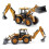 1/50 Diecast Backhoe Front Loader Truck 2