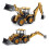 1/50 Diecast Backhoe Front Loader Truck 3