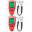 2St Digitale Lakdikte Meter Auto Coating Meetapparaat Rood ABS 6