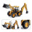 1/50 Diecast Backhoe Front Loader Truck 4