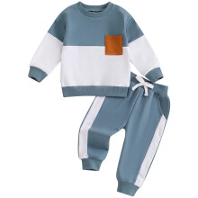 Herbst-Outfit-Set für Jungen: Langarm-Sweatshirt + Gummizug