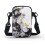 Damen-Schultertasche aus Polyester mit Marmorstruktur 2