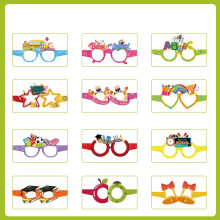 Back to School Paper Eyeglasses for Kindergarten, Photo Booth Props & Party Favors – Compatible with Classroom Use