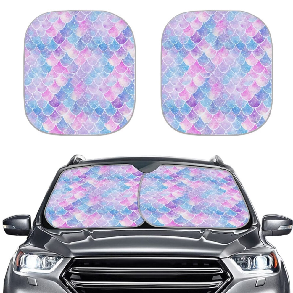 Funny Dog Car Sunshades (2 Pcs) For Windshield Â Easy Install, Summer Sun Visor Protector, Compatible With Most Cars 9193271999058