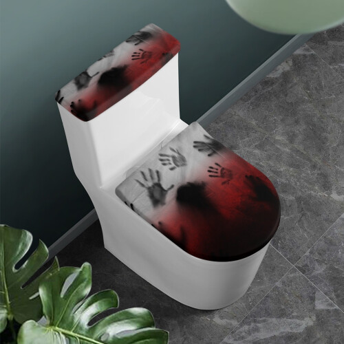 Palm Stilvoller WC-Sitzbezug-Satz, universell dehnbar 2