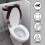 Palm Stilvoller WC-Sitzbezug-Satz, universell dehnbar 4