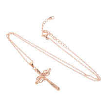 Koperen kruisketting voor dames (1 stuk)
