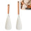 2PCS Silicone Spatula Spoon Set, 11"/13", Wood Handle, Compatible with Nonstick Cookware 1