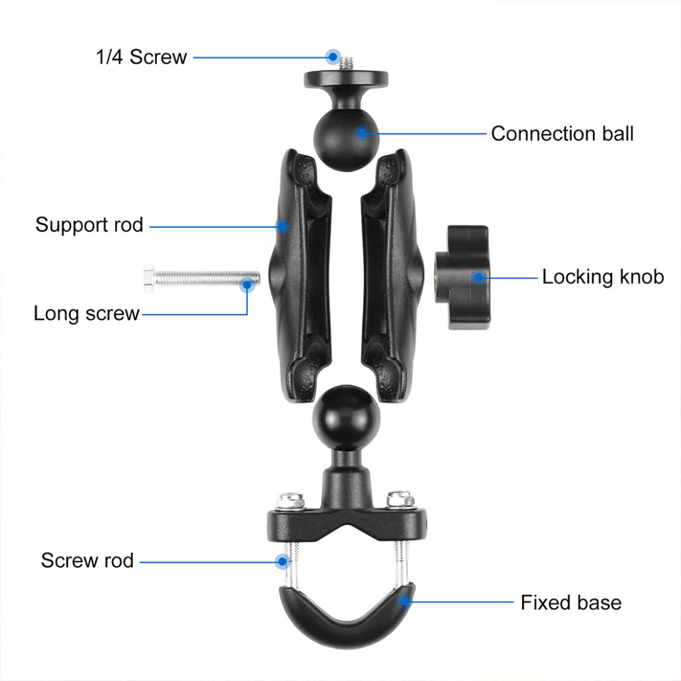 (Handlebar) Motorcycle Handlebar Mount For Gopro Hero 5-9 6253032975080