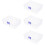 4Pièces Boîte De Rangement Poker Transparent Usage Domestique Robuste 6