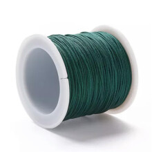100yards/roll 0.8mm Braided Nylon Thread DIY Material For Crafts Jewelry Making-Teal