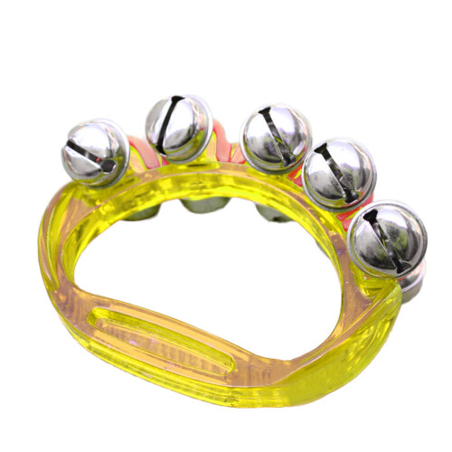 Ξύλινα Κουδουνάκια Χειρός με Ουράνιο Τόξο και Λαβή – Μουσικό Εκπαιδευτικό