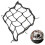 Motorcycle Fuel Tank Net Mesh 30x30 cm Black 4