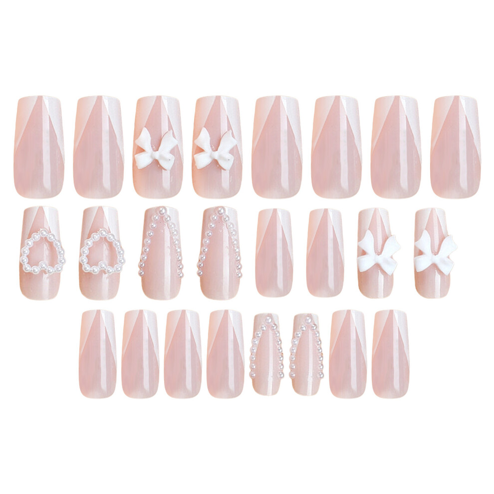Reach-Tools Eco-Friendly White French Tip Stick-On Nails