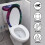 Toilet Cozy Set with Elastic Bottom Dust-Proof Butterfly 4