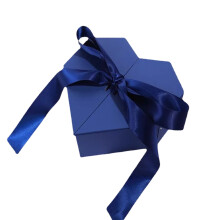 Scatola regalo a forma di cuore con sportello aperto, nastro e fiocco, scatola regalo cosmetica per matrimoni e vacanze, per occasioni speciali.
