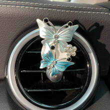 Désodorisant papillon pour voiture, parfum naturel, clip décoratif