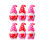 Figurines de mini-gnomes pour la Saint-Valentin (6 pièces) 2