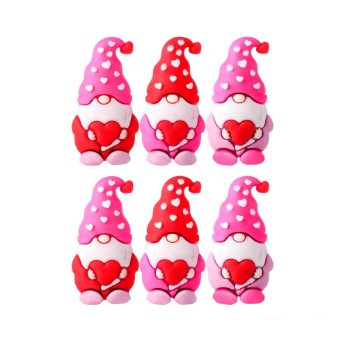 Figurines de mini-gnomes pour la Saint-Valentin (6 pièces) 1