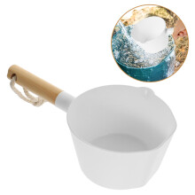 BESTONZON Plastic Water Ladle White Color for Kitchen Accessories 1Pack