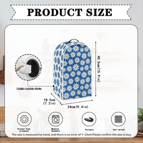 Mixer Cover with Handle Foldable Food Processor Cover for Kitchen 1