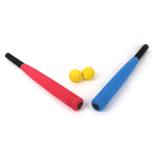 Kids Baseball Bat with Ball Children Outdoor Baseball Sports Game Toy (Blue, Random Ball Color)