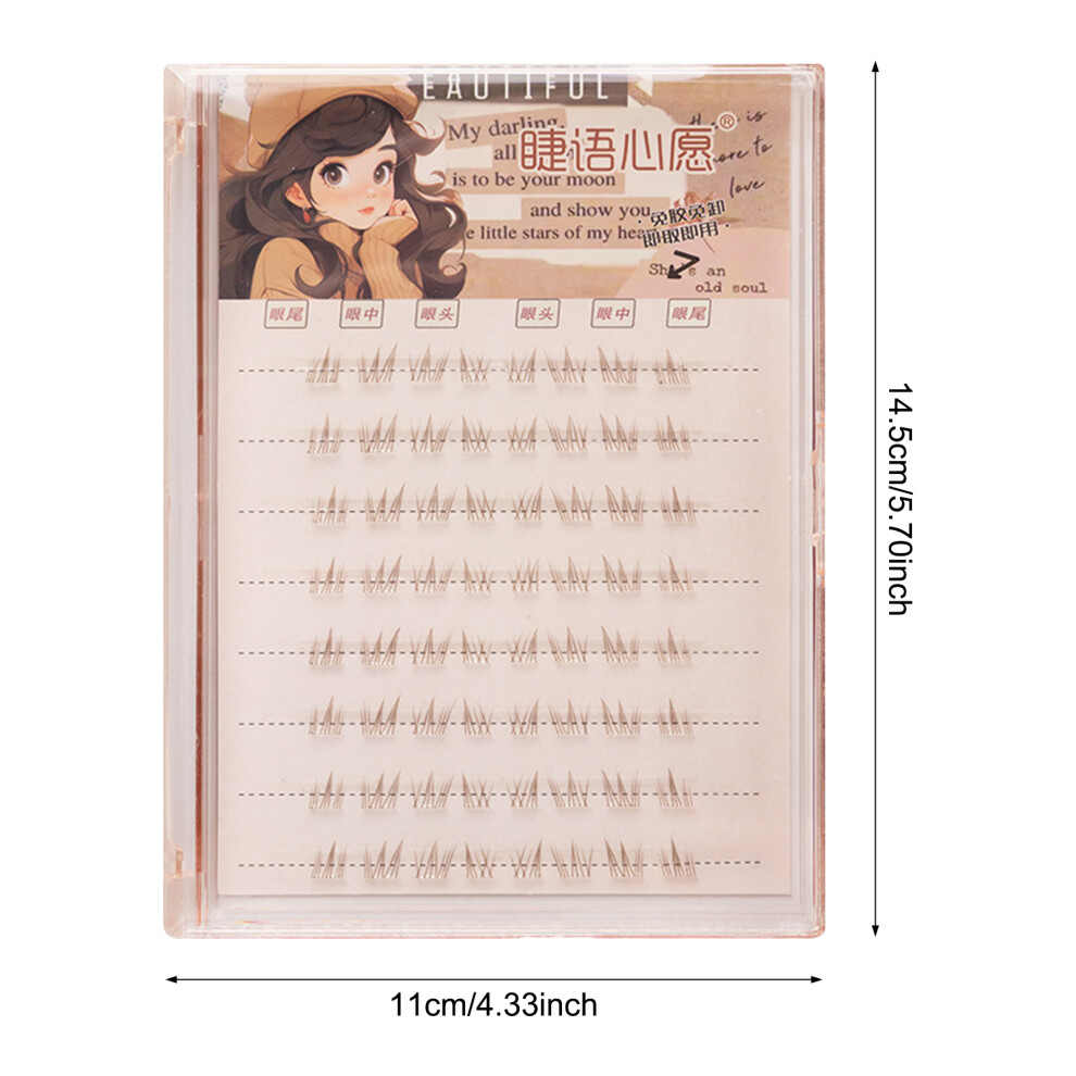 Phui-Pet-Supplies 5-8Mm Glue-Free False Eyelashes For Home Makeup