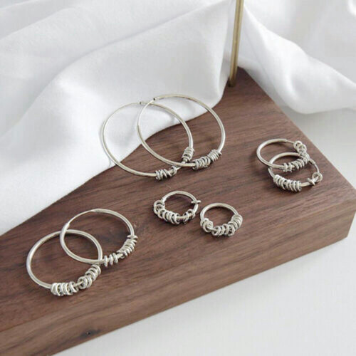 Sterling Silver Hoop Earrings 10mm 1