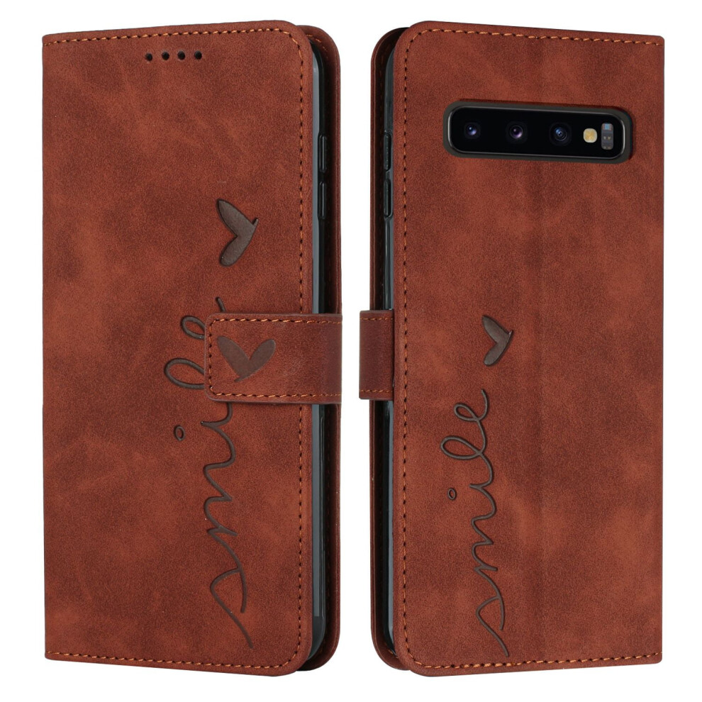 For Compatible With Samsung Galaxy S10 Plus Phone Case Leather Wallet Case With Card Holder Phone Cover For Compatible With Samsung Galaxy S10 Plus 9122141068884