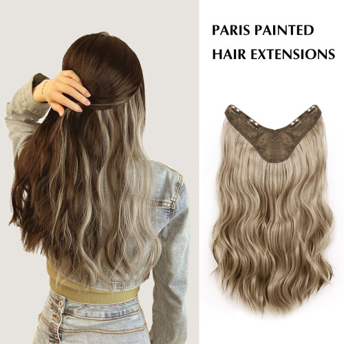 (B) Gradient V-Neck Wig for Cosplay & Parties