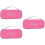 3Pièces Sac Transport Rose Pour Stéthoscope Coque Dure Résistante 7