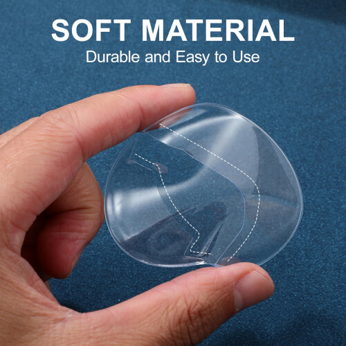 Transparent PVC Badge Protector Covers for Storage and Display 2