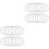 24St Witte Dreamcatcher Ringen, Duurzame Plastic Hoops Voor DIY 3