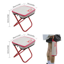 Compact Portable Folding Stool with Carry Handle Heavy Duty Oxford Fabric for Outdoor Camping Fishing and Indoor Use