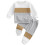 Baby Boys Fall Outfit Set: Long Sleeve Sweatshirt + Elastic 1