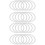24St Witte Dreamcatcher Ringen, Duurzame Plastic Hoops Voor DIY 5