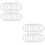 24St Witte Dreamcatcher Ringen, Duurzame Plastic Hoops Voor DIY 6