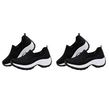 2Paires Chaussures Outdoor Femme Respirantes Noir Mesh Confortable