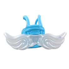 Cute Angel Shape Inflatable Kids Swimming Vest for Ages 3-8, Blue