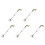 5Pièces Outil Ramasse-Déchets Pliable Aluminium ABS 4